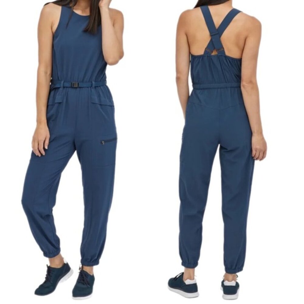Patagonia Fleetwith Belted Romper Tidepool Blue Size XS